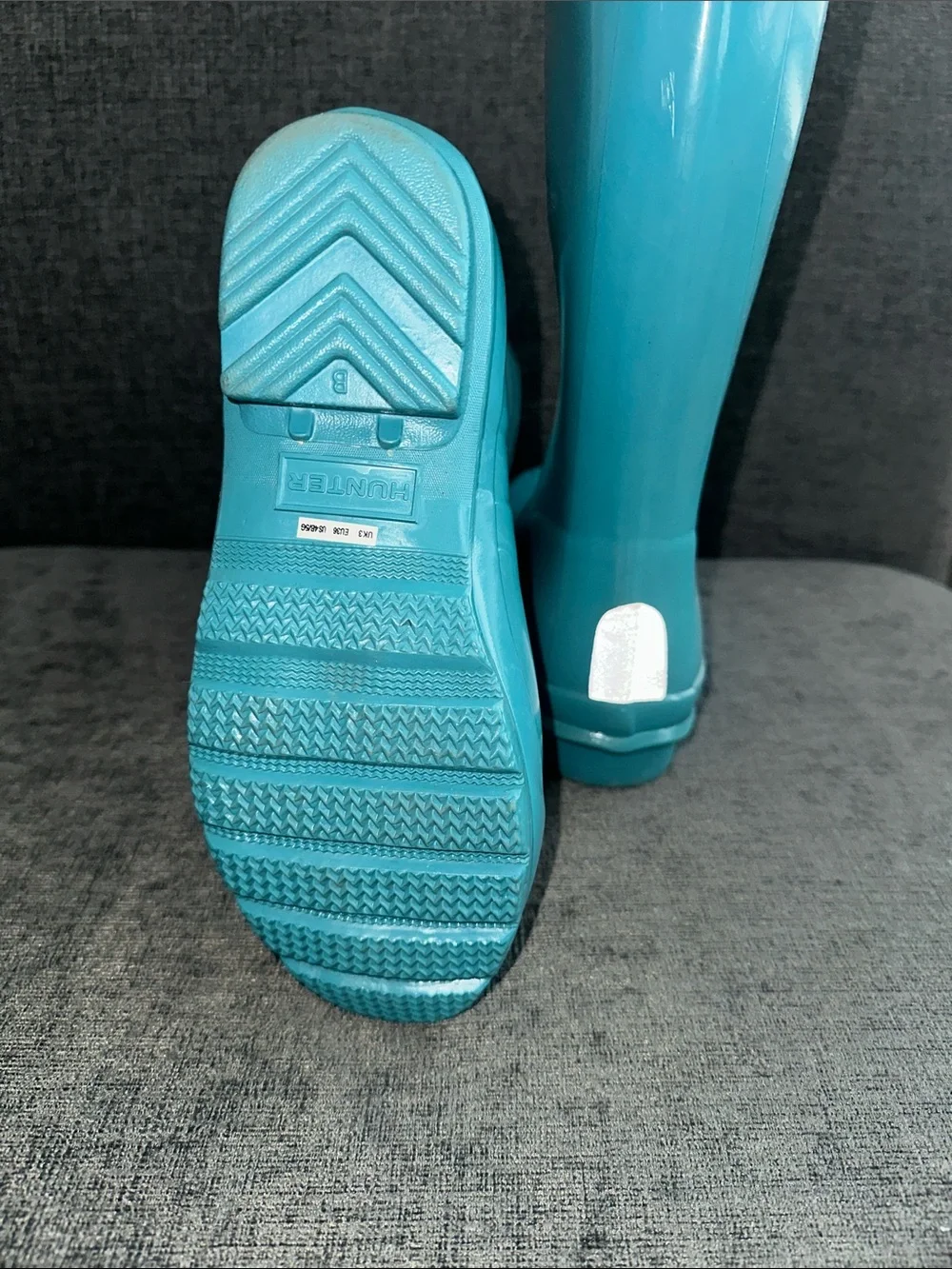 Hunter Kids Teal Tall Rubber Rain Boots